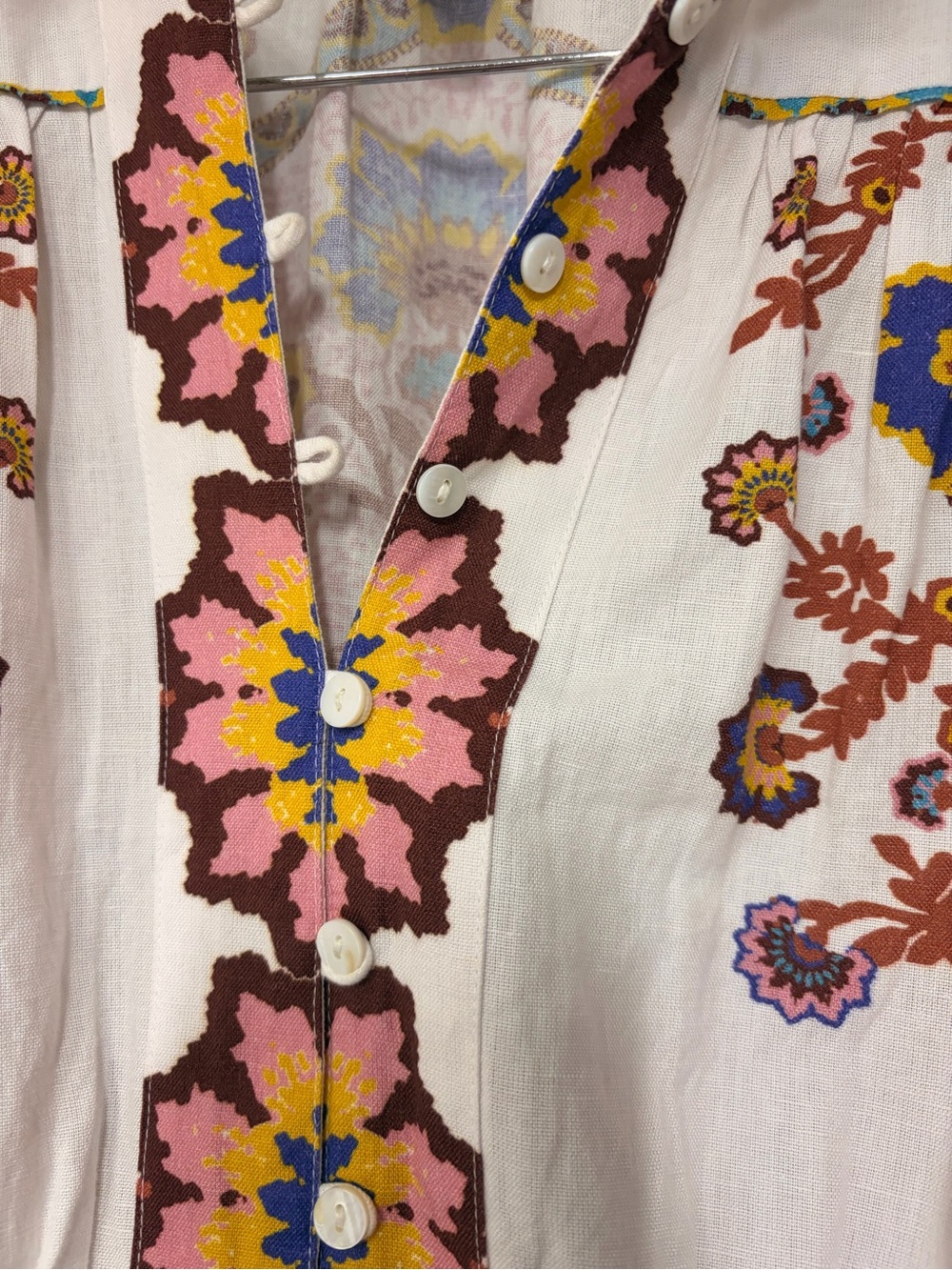 Cleobella Leigh Floral Paisley Puff-Sleeve Mini Dress - Picture 5 of 12
